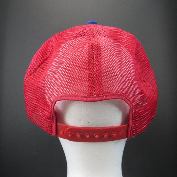 Vintage Thunderbirds '83 adea Puff Patch Logo Blue/Red Adj Snapback Cap Hat - Picture 6 of 9